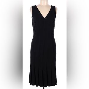 Shape FX Women's Sleeveless V-Neck Dress Black Stretch Lycra NWT Size S